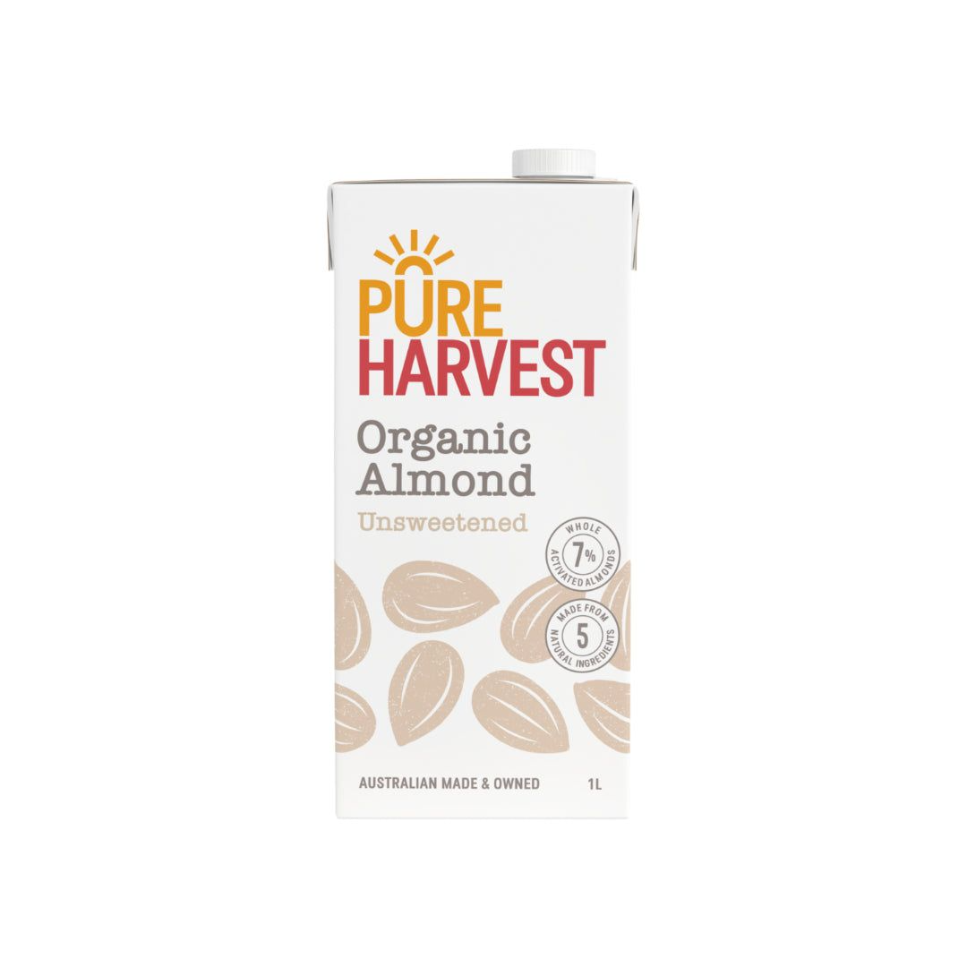 Pure Harvest Organic Almond Drink Unsweetened 1L