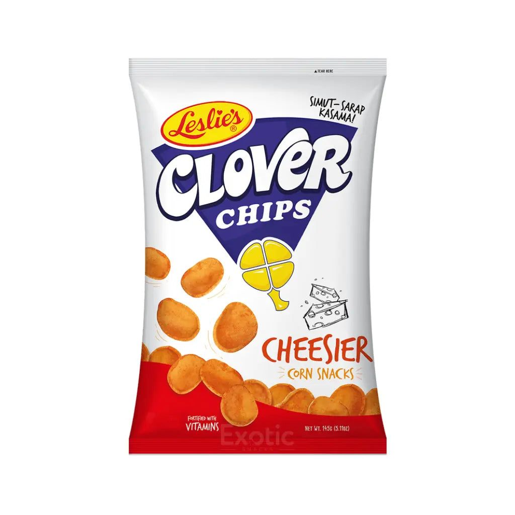 Leslies Clover Chips Corn Snack 145gr